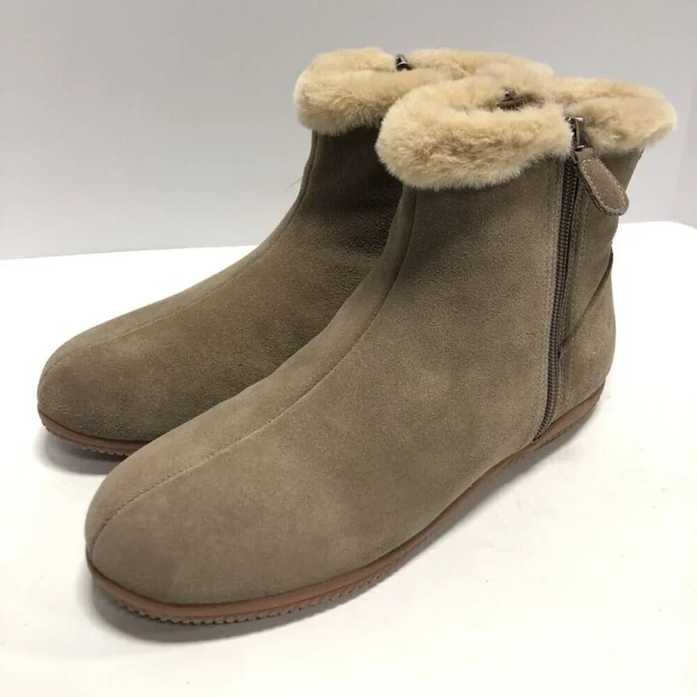Softwalk Women’s Helena Zip Boot Brown Size 8.5 M